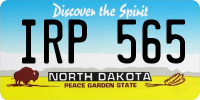 ND license plate IRP565