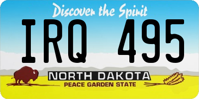 ND license plate IRQ495