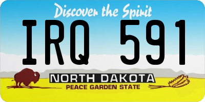 ND license plate IRQ591