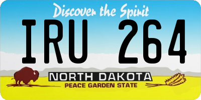 ND license plate IRU264