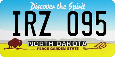 ND license plate IRZ095