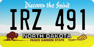 ND license plate IRZ491