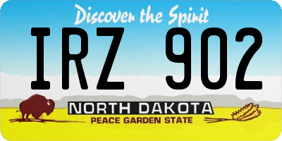 ND license plate IRZ902