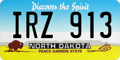 ND license plate IRZ913