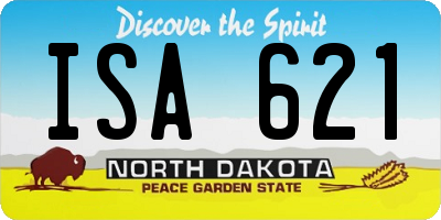 ND license plate ISA621