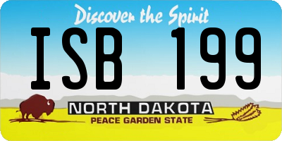 ND license plate ISB199