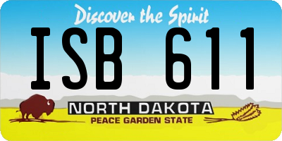ND license plate ISB611