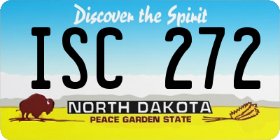 ND license plate ISC272