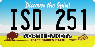 ND license plate ISD251