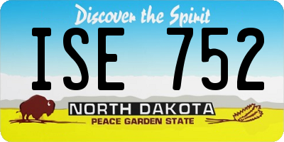 ND license plate ISE752