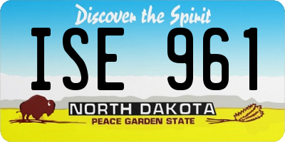 ND license plate ISE961