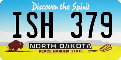 ND license plate ISH379