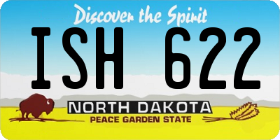 ND license plate ISH622