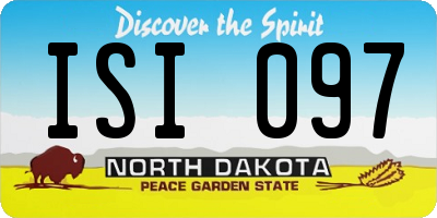 ND license plate ISI097