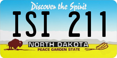ND license plate ISI211