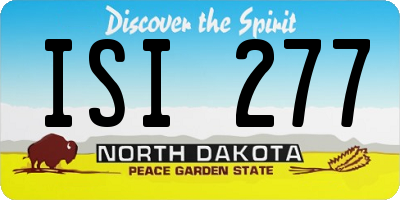 ND license plate ISI277