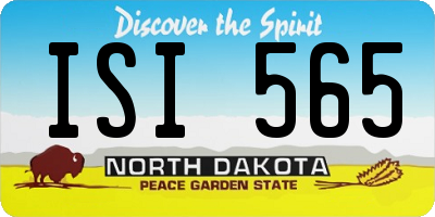 ND license plate ISI565