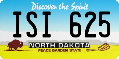 ND license plate ISI625