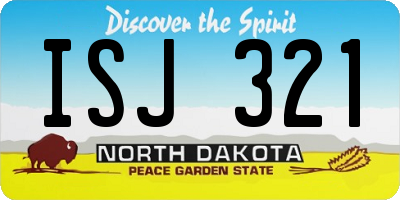 ND license plate ISJ321