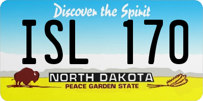 ND license plate ISL170