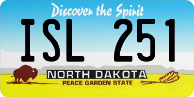 ND license plate ISL251