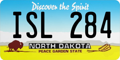 ND license plate ISL284