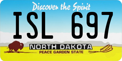 ND license plate ISL697