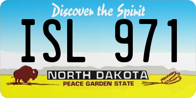 ND license plate ISL971