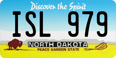 ND license plate ISL979