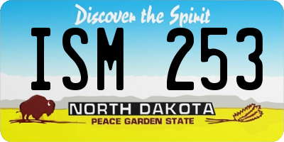 ND license plate ISM253