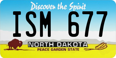ND license plate ISM677
