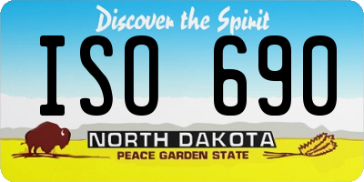 ND license plate ISO690