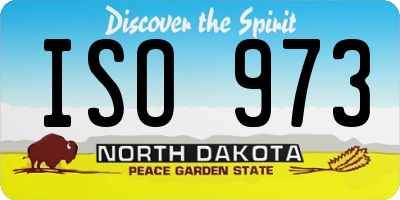 ND license plate ISO973