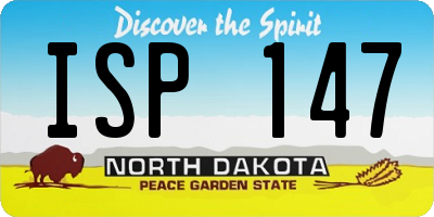 ND license plate ISP147
