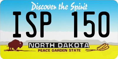 ND license plate ISP150