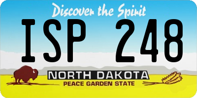 ND license plate ISP248