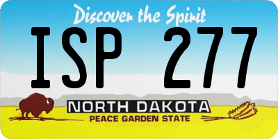ND license plate ISP277
