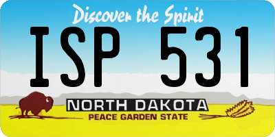 ND license plate ISP531