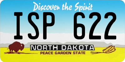 ND license plate ISP622