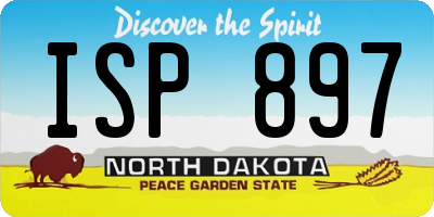 ND license plate ISP897