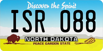 ND license plate ISR088