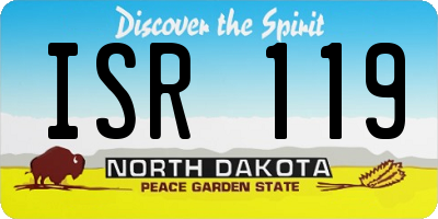 ND license plate ISR119