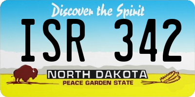ND license plate ISR342