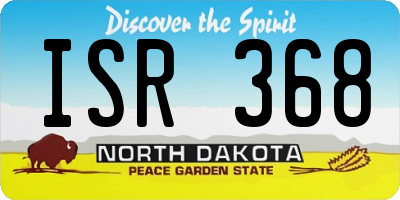 ND license plate ISR368