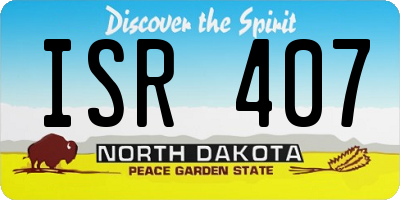 ND license plate ISR407