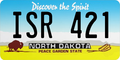 ND license plate ISR421