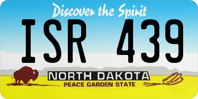ND license plate ISR439