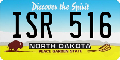 ND license plate ISR516