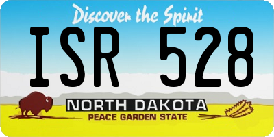 ND license plate ISR528