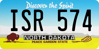 ND license plate ISR574